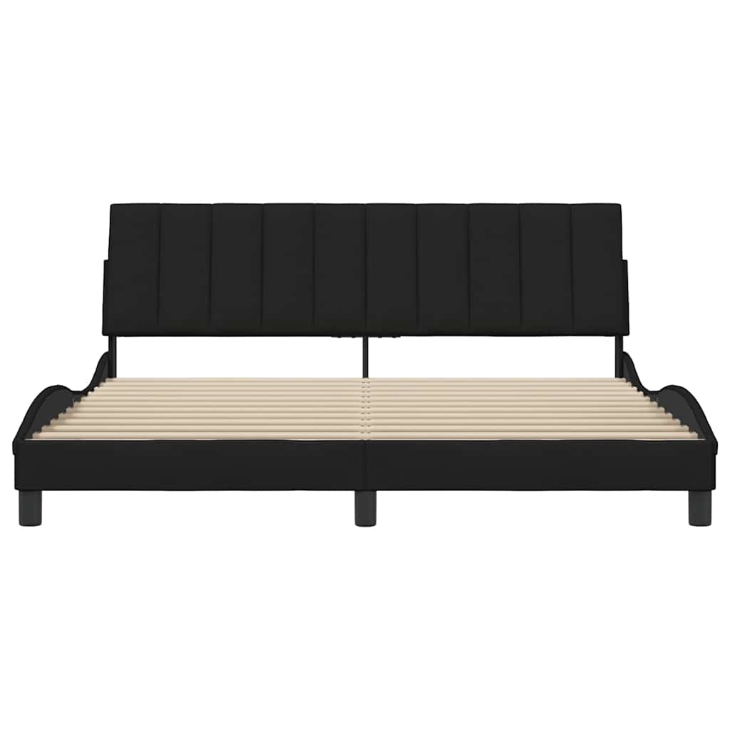 sengeramme uden madras Hanko 180x200 cm stof sort
