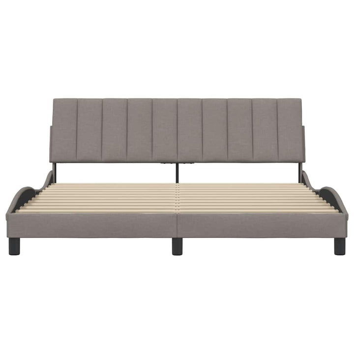 sengeramme uden madras Hanko 180x200 cm stof gråbrun