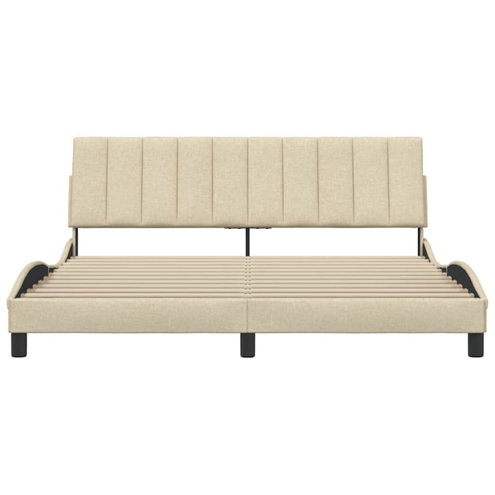 sengeramme uden madras Hanko 180x200 cm stof cremefarvet