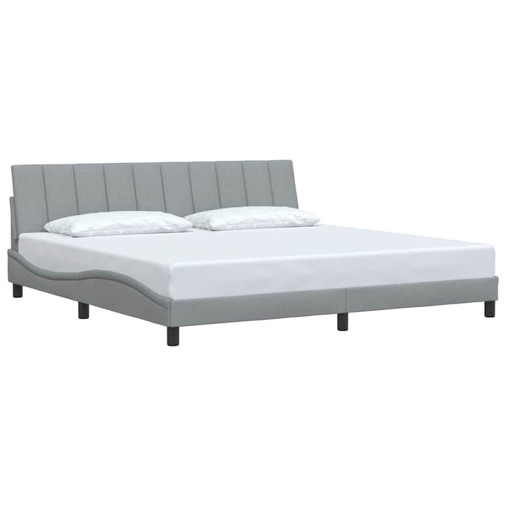 sengeramme uden madras Hanko 200x200 cm stof lysegrå