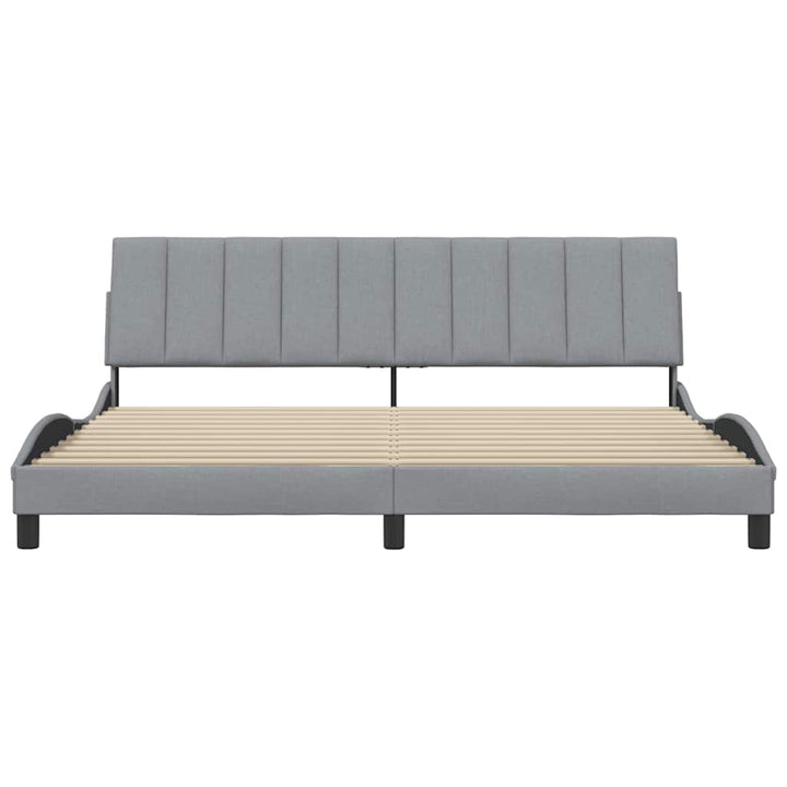 sengeramme uden madras Hanko 200x200 cm stof lysegrå