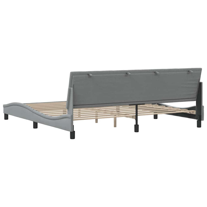 sengeramme uden madras Hanko 200x200 cm stof lysegrå
