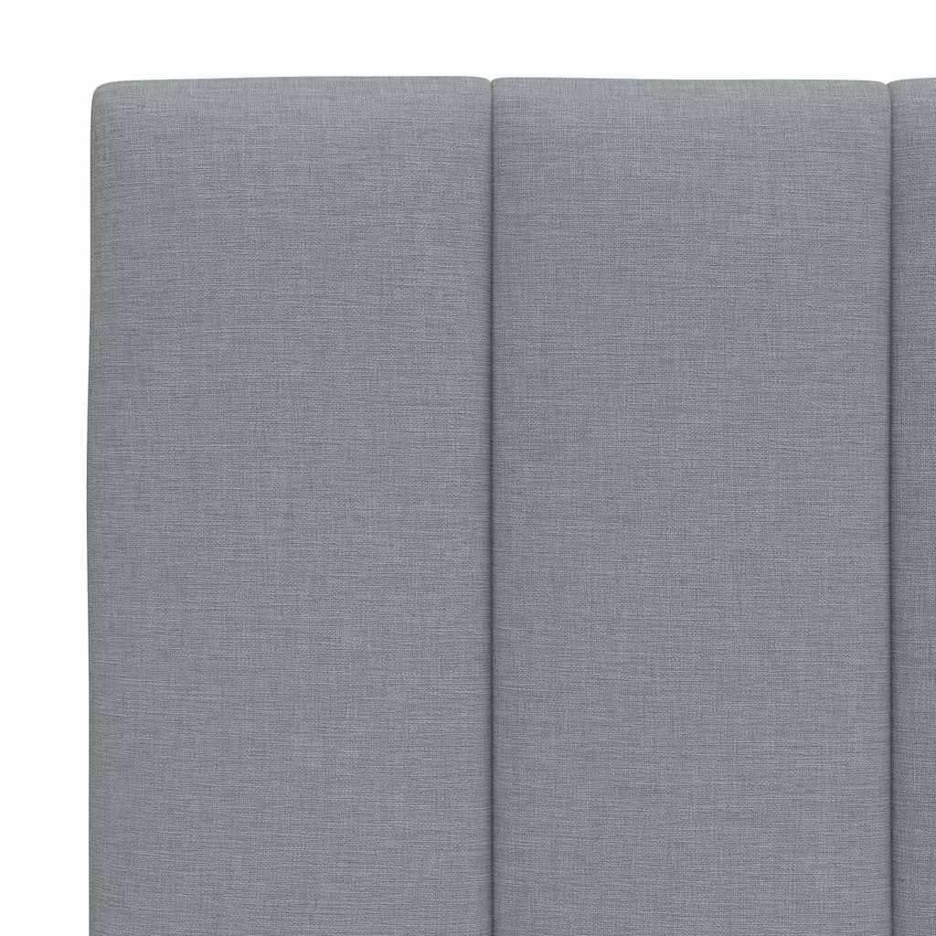 sengeramme uden madras Hanko 200x200 cm stof lysegrå