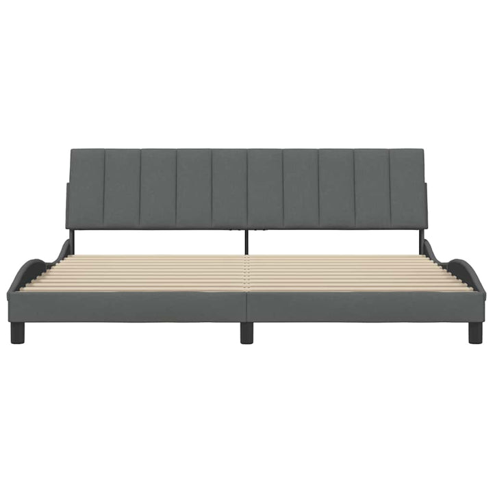 sengeramme uden madras Hanko 200x200 cm stof mørkegrå