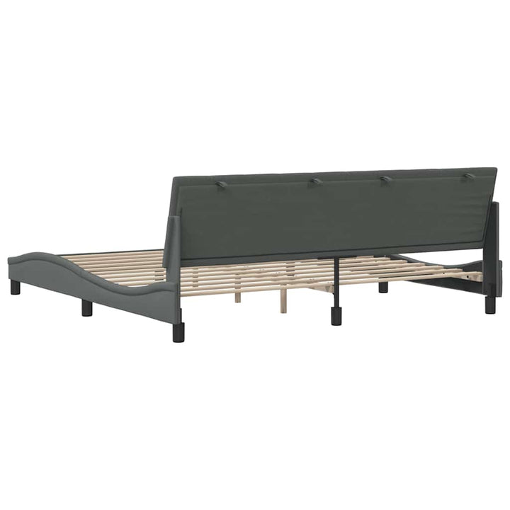 sengeramme uden madras Hanko 200x200 cm stof mørkegrå