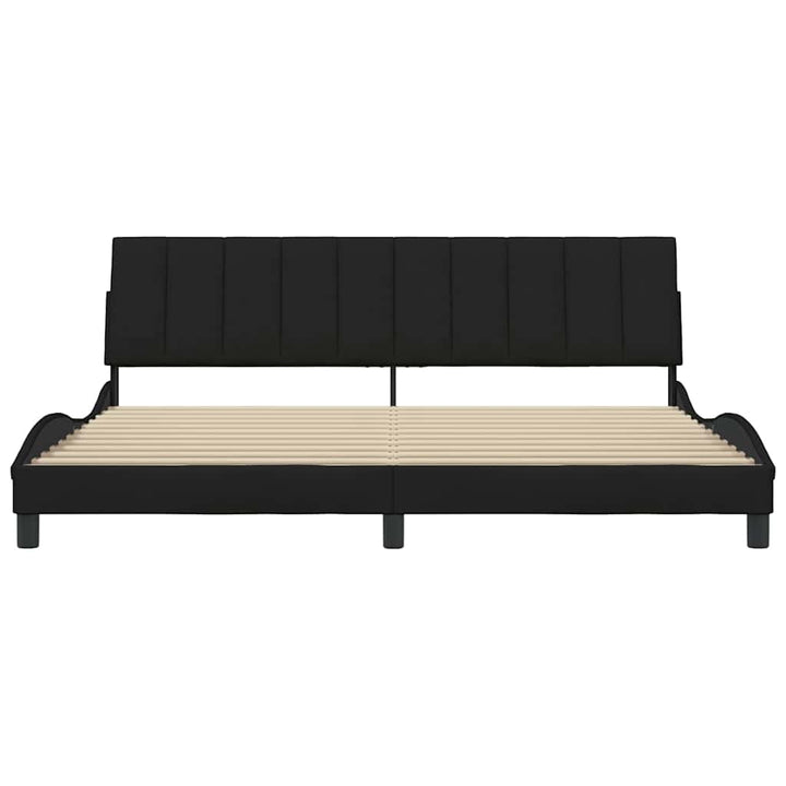 sengeramme uden madras Hanko 200x200 cm stof sort