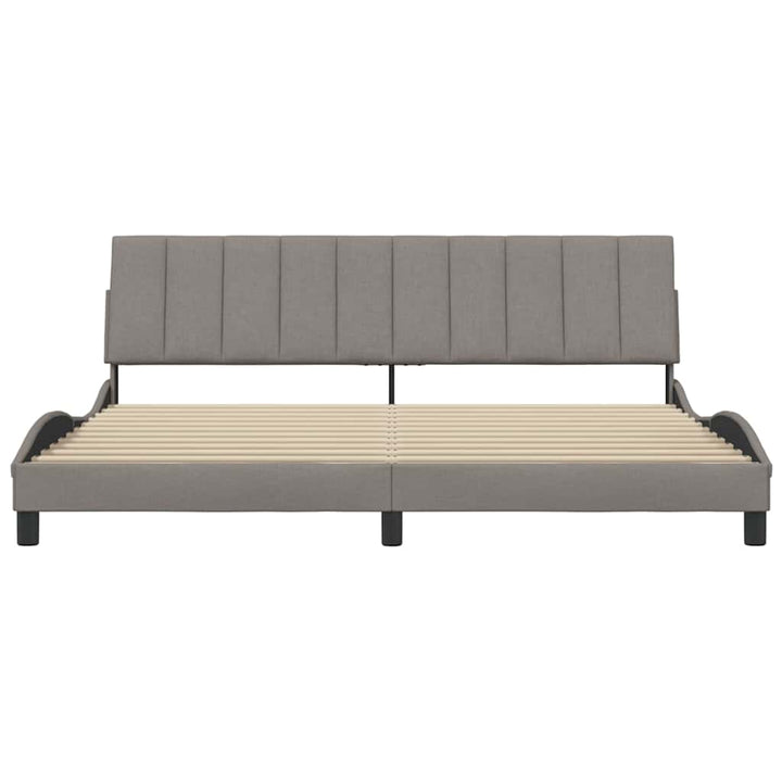 sengeramme uden madras Hanko 200x200 cm stof gråbrun