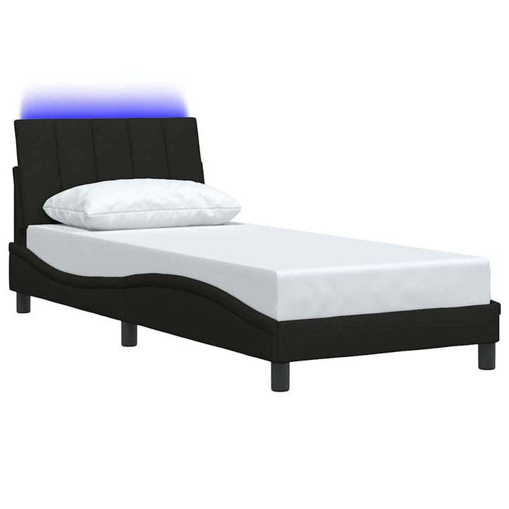 sengeramme uden madras Hanko 90x190 cm stof sort