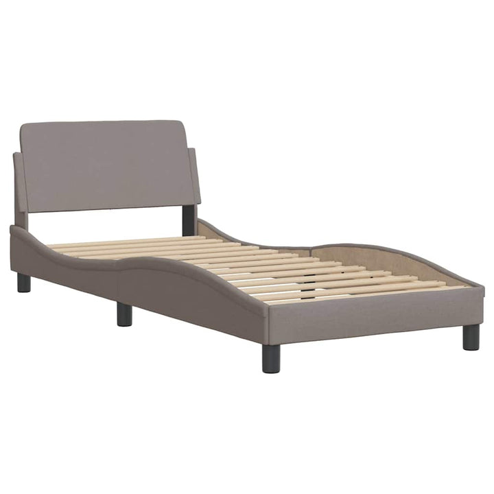 sengeramme uden madras Hanko 90x200 cm stof gråbrun