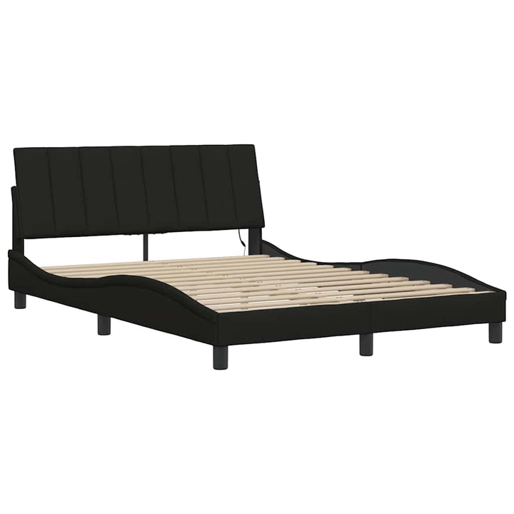 sengeramme uden madras Hanko Sort 120x200 cm Stof