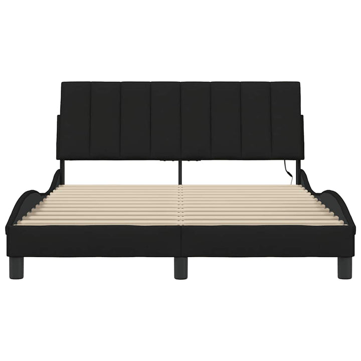 sengeramme uden madras Hanko Sort 120x200 cm Stof