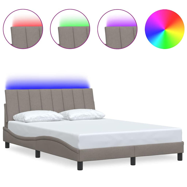 sengeramme uden madras Hanko Taupe 120x200 cm Stof