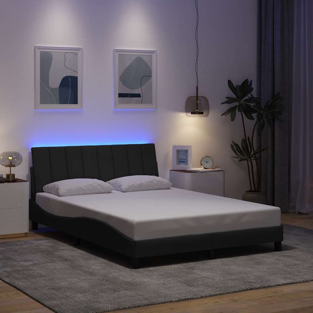 sengeramme uden madras Hanko 140x200 cm stof mørkegrå