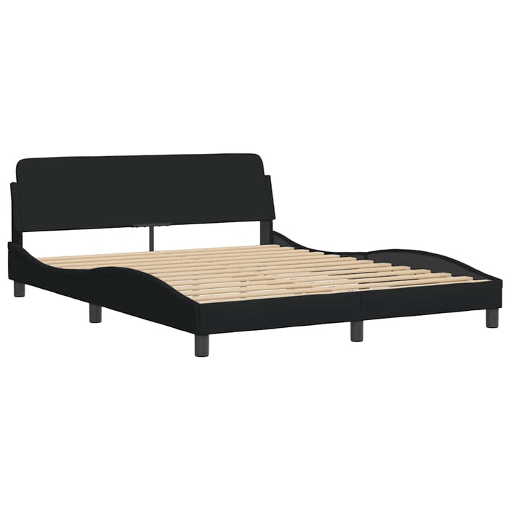 sengeramme uden madras Hanko 160x200 cm stof sort