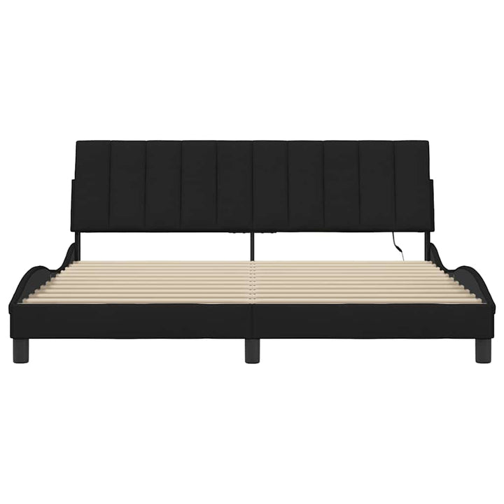 sengeramme uden madras Hanko 180x200 cm stof sort