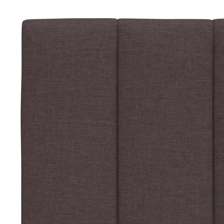 seng med madras Hanko 80x200 cm stof mørkebrun
