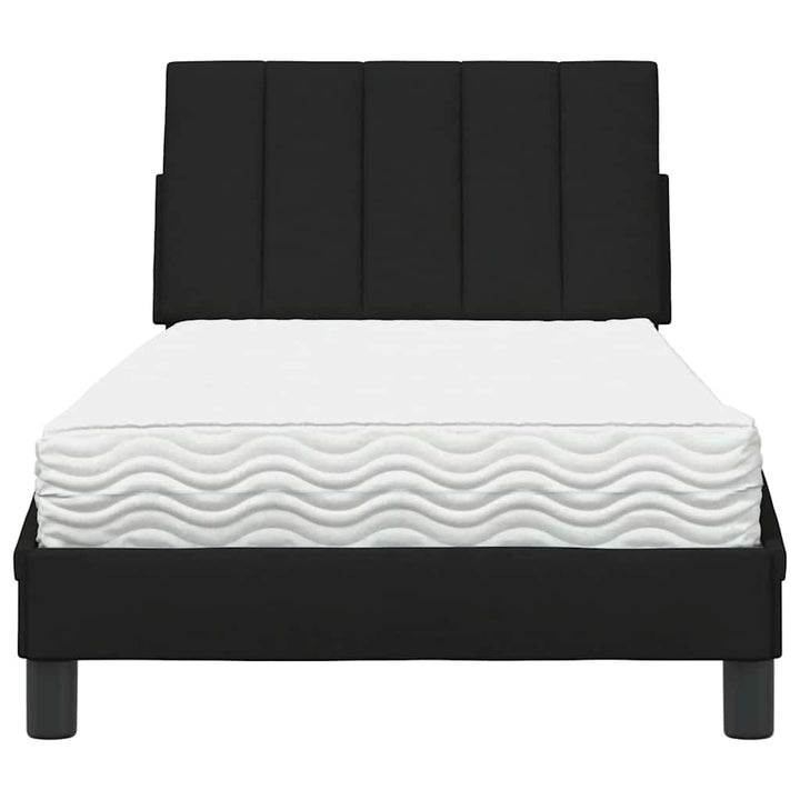 seng med madras Hanko 90x200 cm stof sort