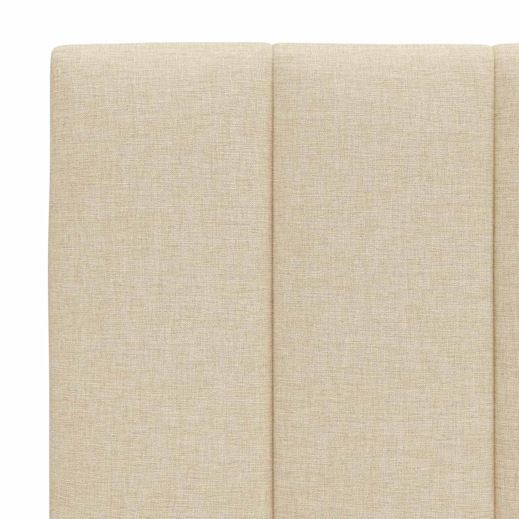 seng med madras Hanko 90x200 cm stof cremefarvet