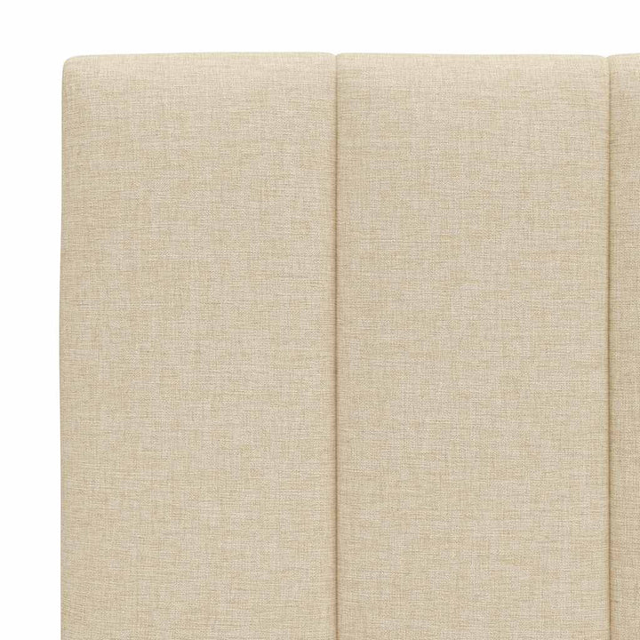 seng med madras Hanko 90x200 cm stof cremefarvet