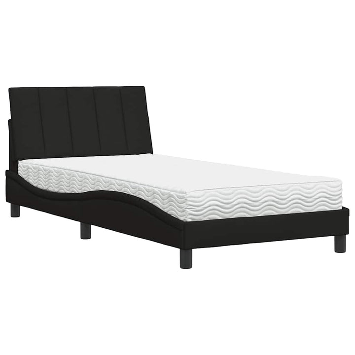 seng med madras Hanko 100x200 cm stof sort