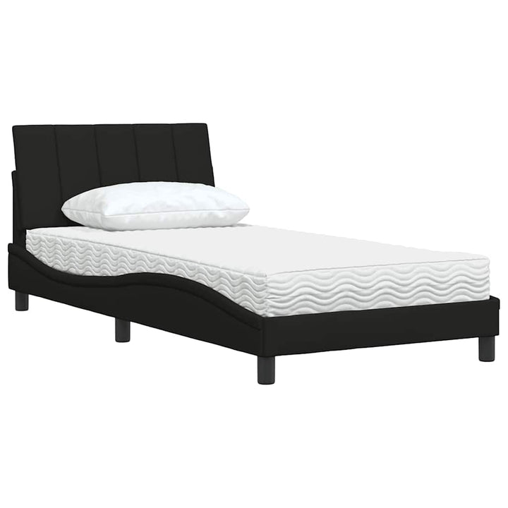 seng med madras Hanko 100x200 cm stof sort