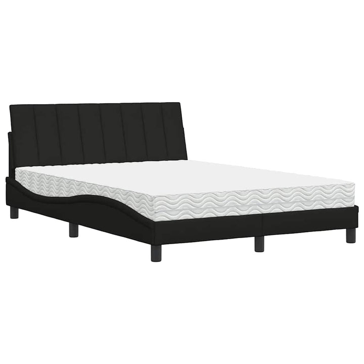 seng med madras Hanko 120x200 cm stof sort