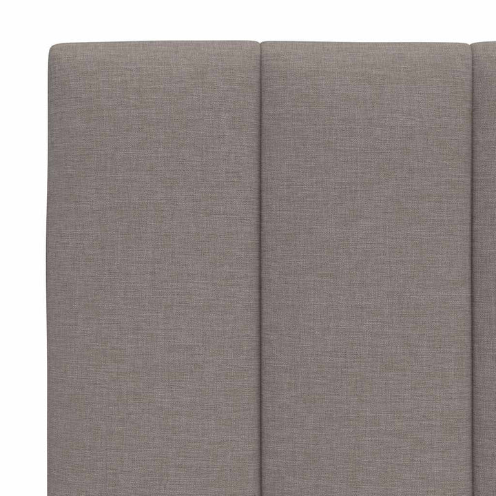 seng med madras Hanko 160x200 cm stof gråbrun