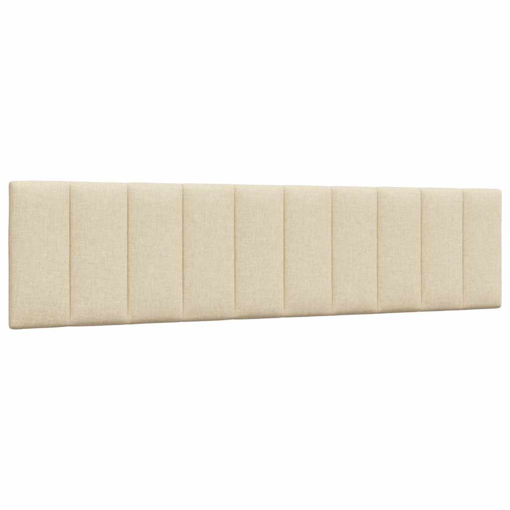 seng med madras Hanko 200x200 cm stof cremefarvet