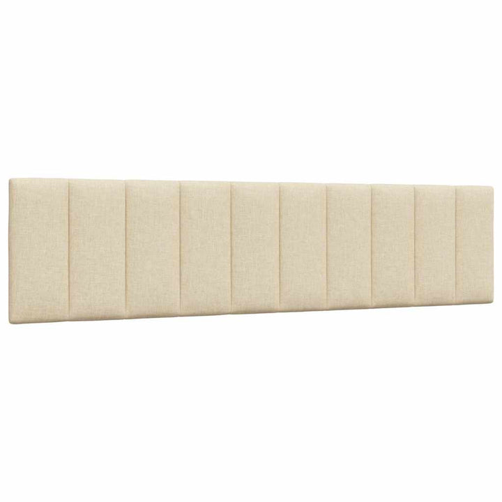 seng med madras Hanko 200x200 cm stof cremefarvet