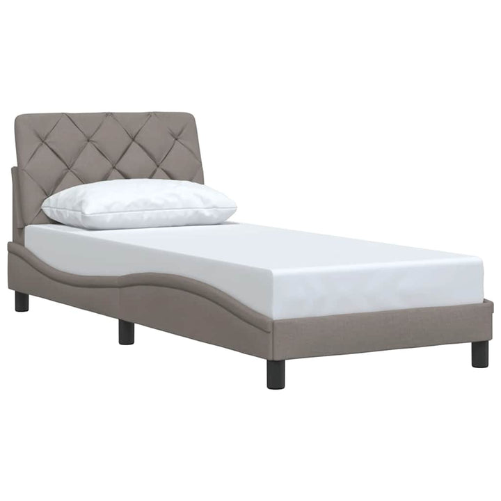 sengeramme uden madras 80x200 cm stof gråbrun