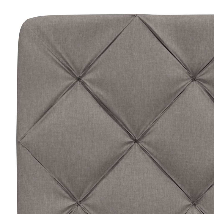 sengeramme uden madras 90x190 cm stof gråbrun