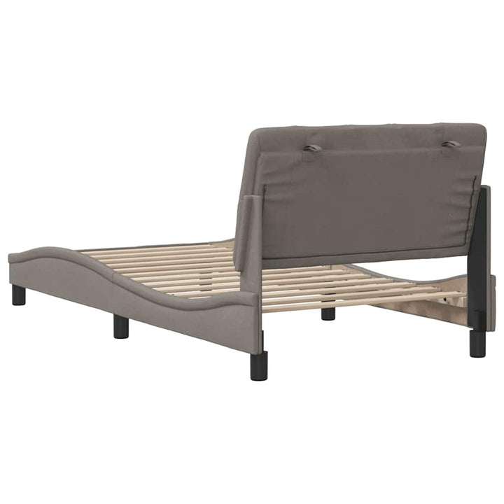 Sengeramme uden madras Taupe 100x200 cm Stof