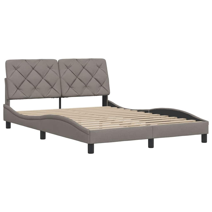 Sengeramme uden madras Taupe 120x200 cm Stof