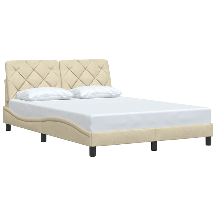 Sengeramme uden madras Creme 120x200 cm Stof