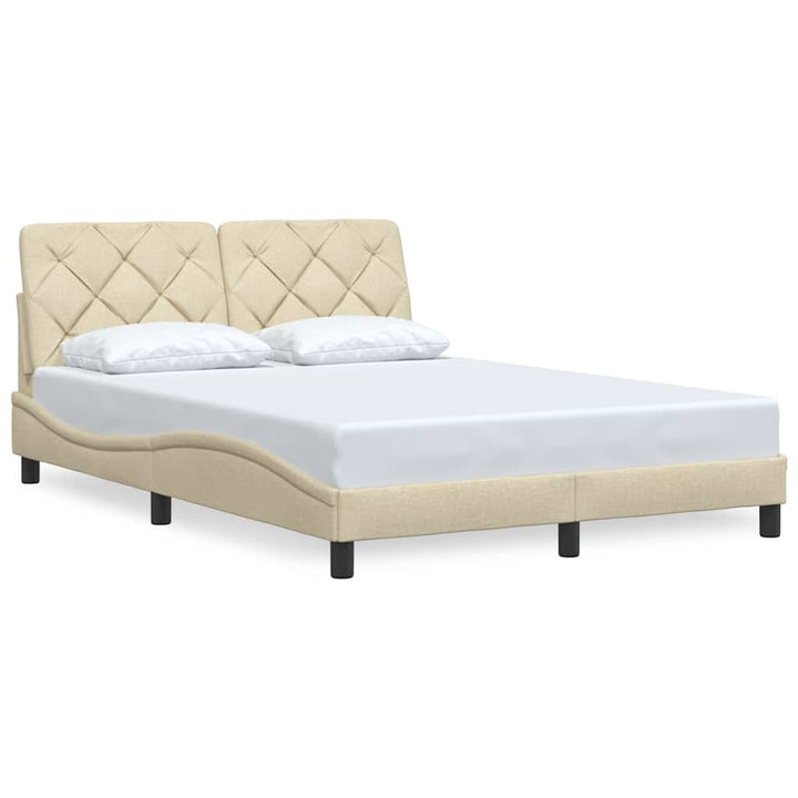 Sengeramme uden madras Creme 120x200 cm Stof