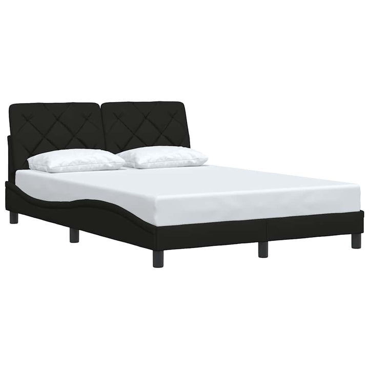 sengeramme uden madras 140x200 cm stof sort