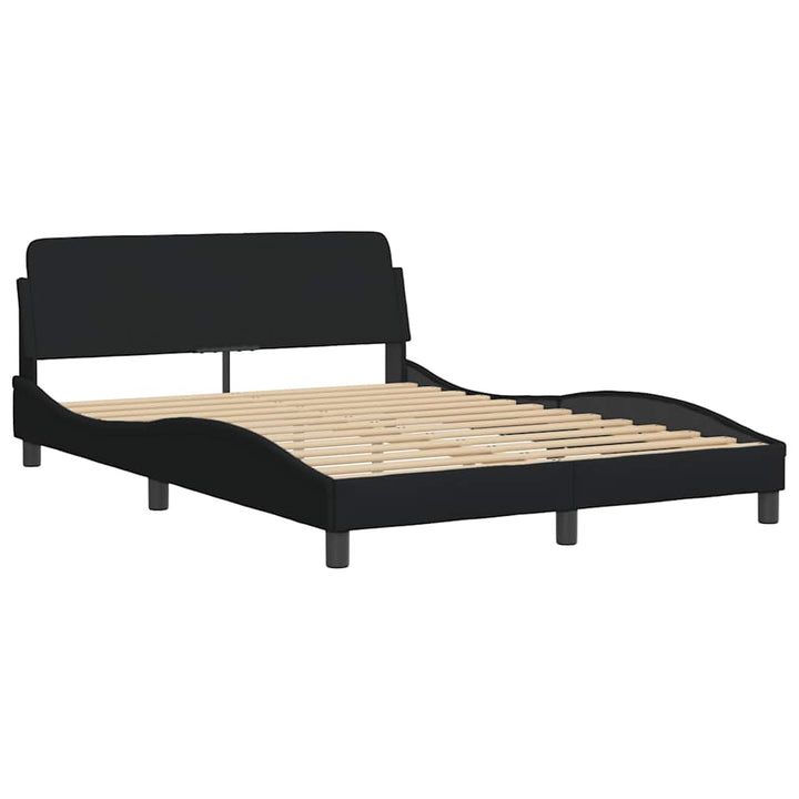 sengeramme uden madras 140x200 cm stof sort