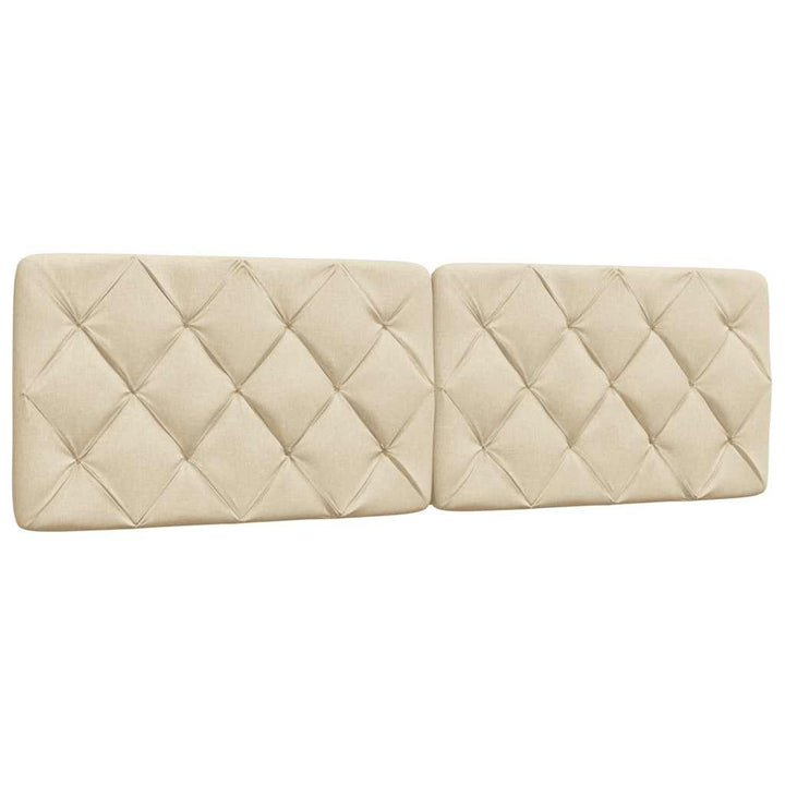 sengeramme uden madras 160x200 cm stof cremefarvet
