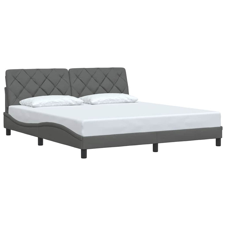 sengeramme uden madras 180x200 cm stof mørkegrå