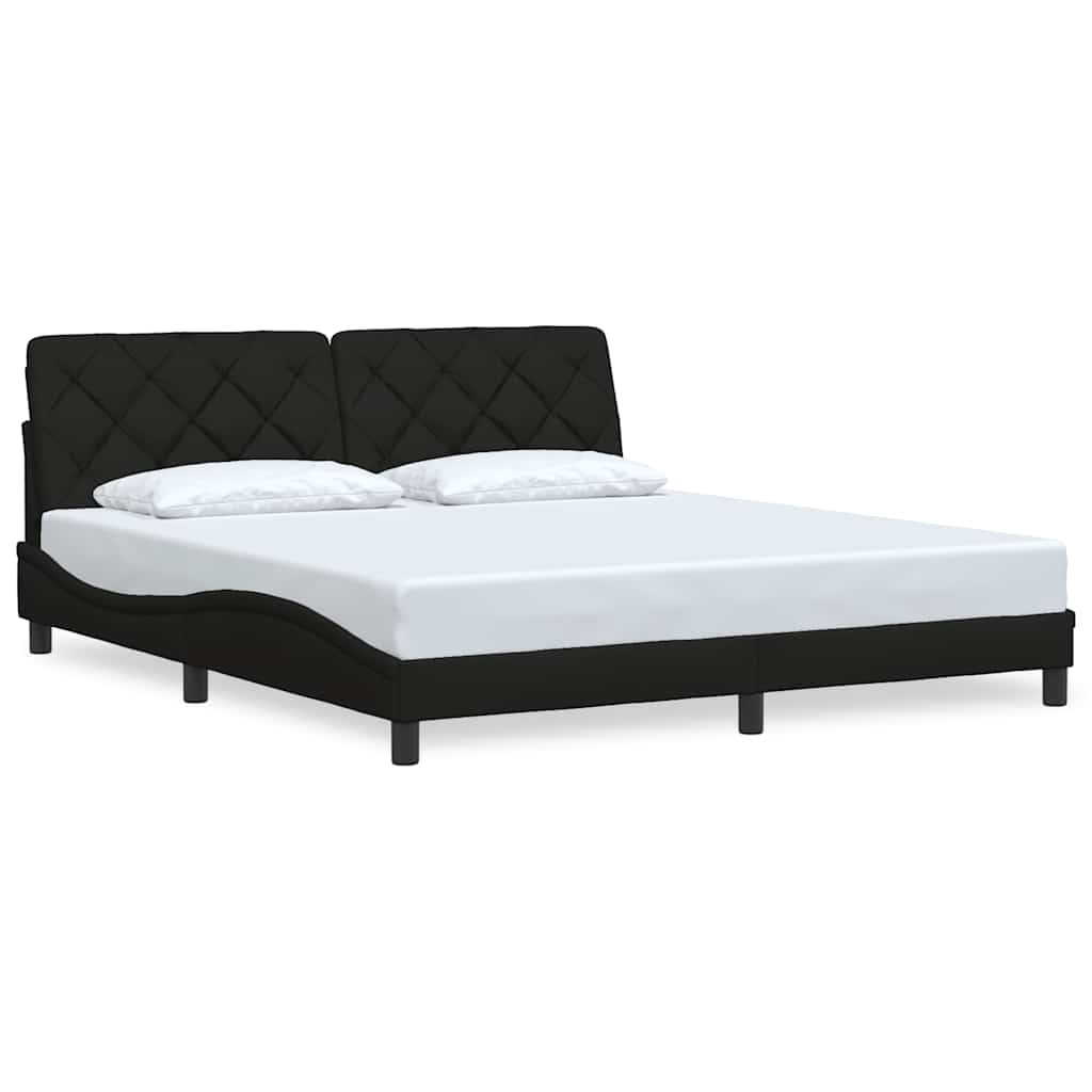 sengeramme uden madras 180x200 cm stof sort