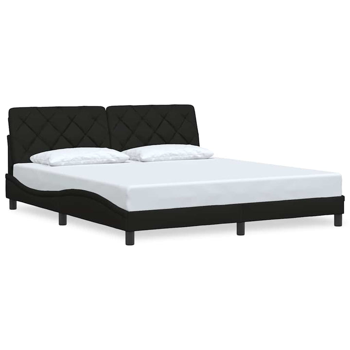 sengeramme uden madras 180x200 cm stof sort