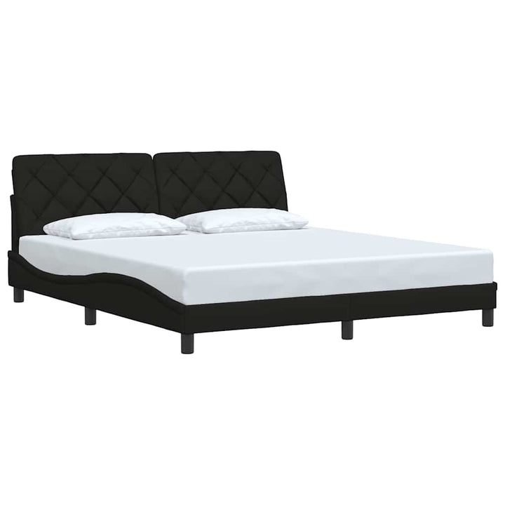 sengeramme uden madras 180x200 cm stof sort