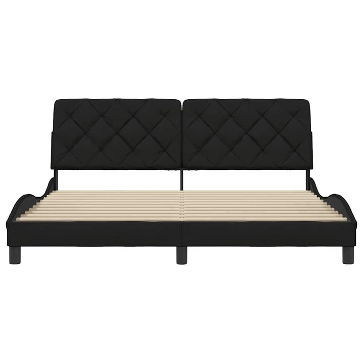 sengeramme uden madras 180x200 cm stof sort