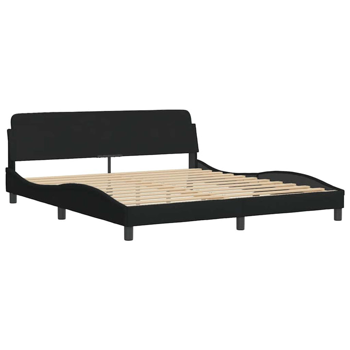 sengeramme uden madras 180x200 cm stof sort