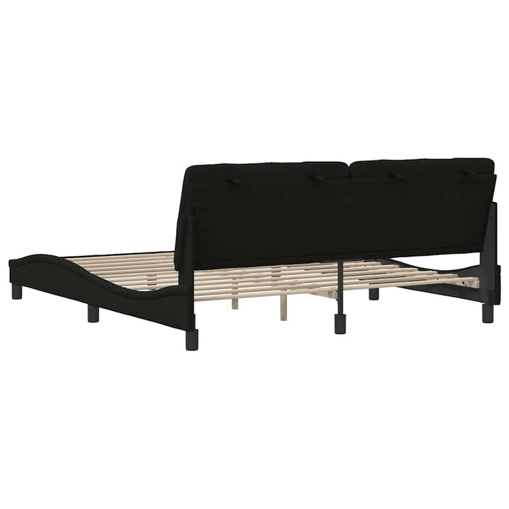 sengeramme uden madras 180x200 cm stof sort