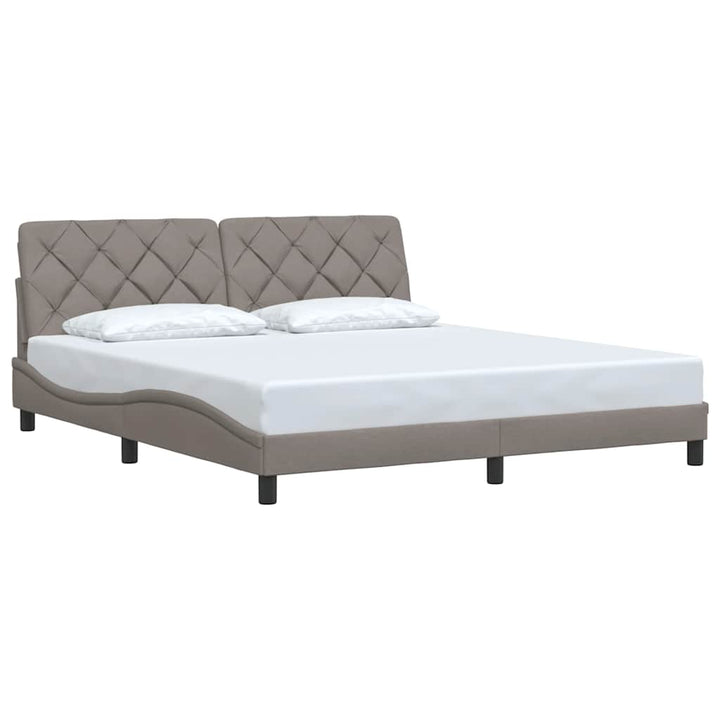 sengeramme uden madras 180x200 cm stof gråbrun