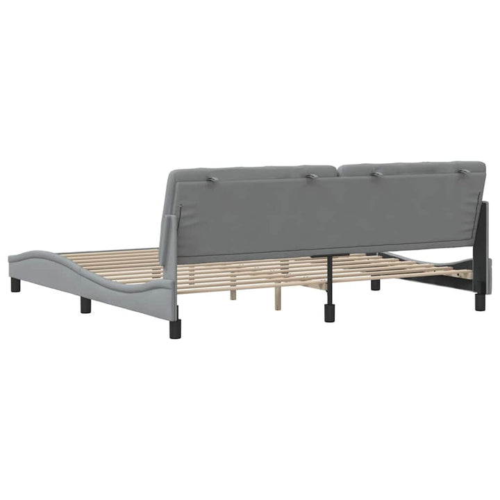sengeramme uden madras 200x200 cm stof lysegrå