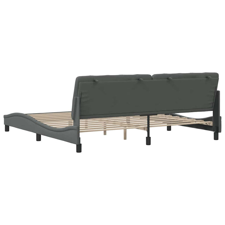 sengeramme uden madras 200x200 cm stof mørkegrå