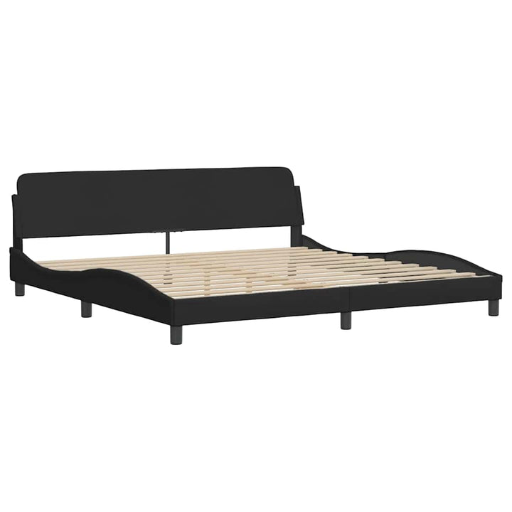 sengeramme uden madras 200x200 cm stof sort
