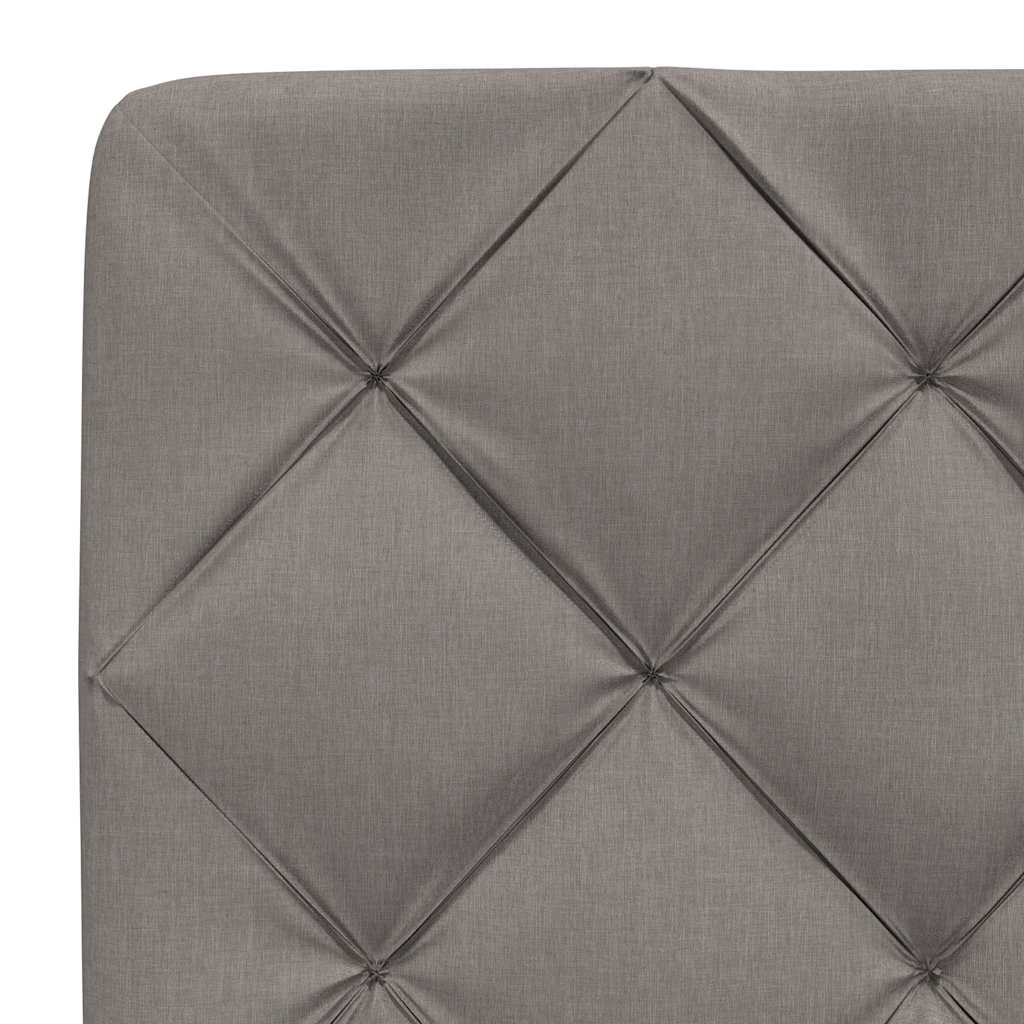 sengeramme uden madras 200x200 cm stof gråbrun